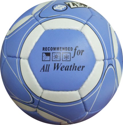 М'яч футбольний блакитний розмір 5