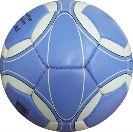 Мяч футбольный голубой размер 5