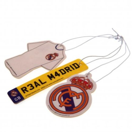 Комплект освіжувачів повітря Real Madrid F.C. 3pk Air Freshener (ароматизатор Реал) 3 штуки