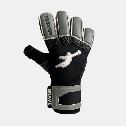 Вратарские перчатки Brave GK UNIQUE GRAPHITE цвет: черный/серый