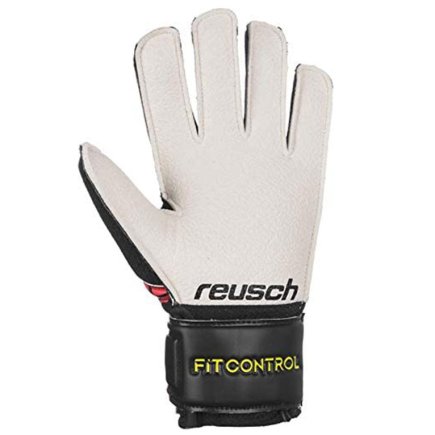 Воротарські рукавиці Reusch Fit Control RG Open Cuff Junior 3972615-705 колір: чорний/червоний