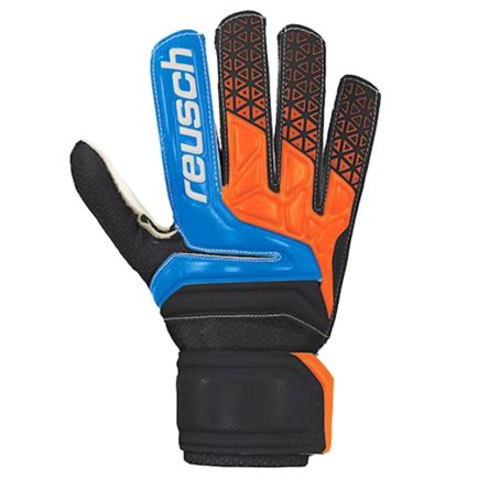 Вратарские перчатки Reusch PRISMA SD EASY FIT JUNIOR 3872515-467 цвет: черный/синий/оранжевый