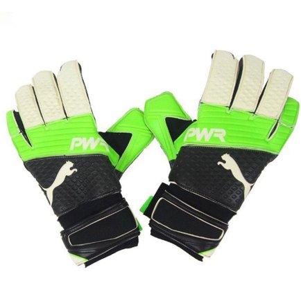 Вратарские перчатки Puma Evo Power Grip 2.3 041224-32 цвет: белый/салатовый