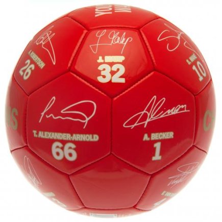 Мяч сувенирный Ливерпуль Liverpool FC Premier League Champions Football Signature RG размер 5