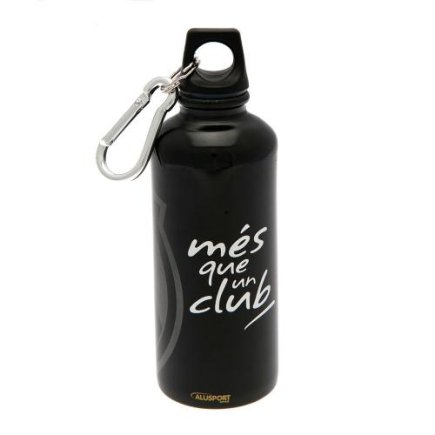 Бутылка для воды F.C. Barcelona Aluminium Drinks Bottle BLK (емкость для воды Барселона) 400 мл черная