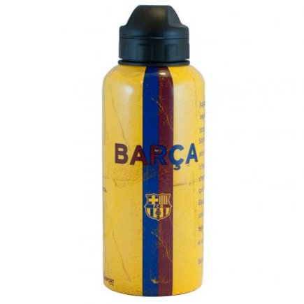 Бутылка для воды F.C. Barcelona Aluminium Drinks Bottle HM (емкость для воды Барселона) 400 мл желтая