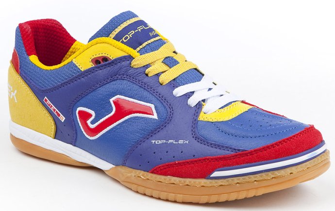 Взуття для залу (футзалки) Joma TOP FLEX 505 TOPW.505.PS колір: синій/жовтий/червоний (офіційна гарантія)