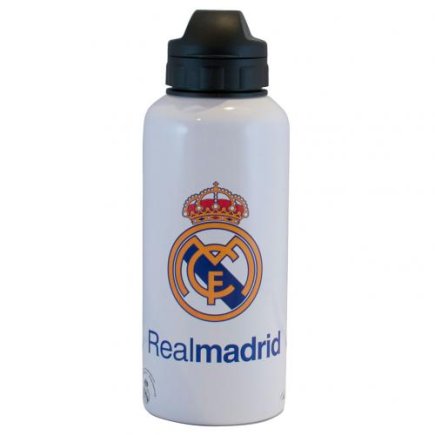 Бутылка для воды Real Madrid F.C. Aluminium Drinks Bottle SQ (емкость для воды Реал) 400 мл