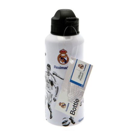 Бутылка для воды Real Madrid F.C. Aluminium Drinks Bottle PL (емкость для воды Реал) 400 мл