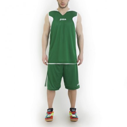 Баскетбольная форма двухсторонняя Joma SET REVERSIBLE 1184.452 цвет: белый/зеленый