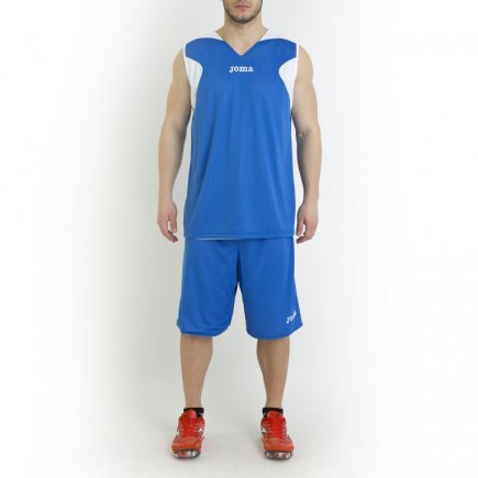 Баскетбольна форма двостороння Joma SET REVERSIBLE 1184.002 колір: білий/блакитний