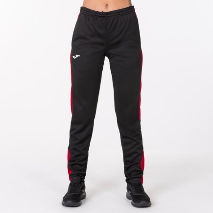 Спортивні штани жіночі Joma CHAMPION IV WOMAN 900450.106 колір: чорний/червоний