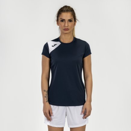Футболка жіноча Joma SPIKE II 900868.332 колір: темно-синій/білий