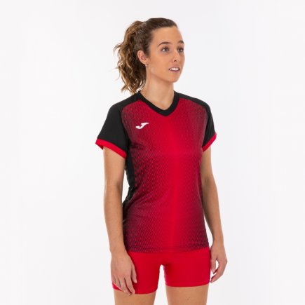 Футболка женская Joma SUPERNOVA 900890.106 цвет: черный/красный