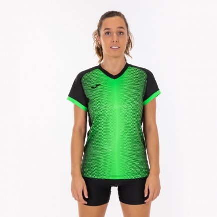 Футболка жіноча Joma SUPERNOVA 900890.117 колір: чорний/зелений