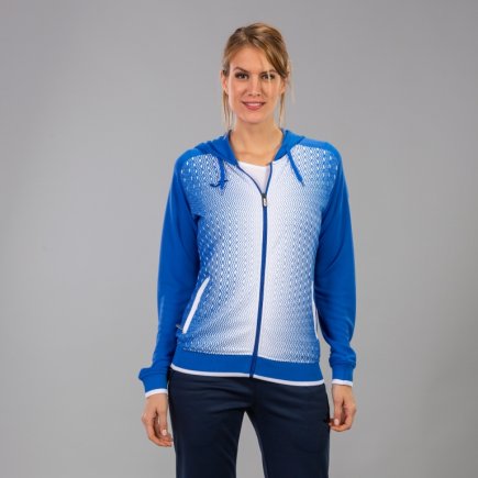 Спортивная кофта Joma SUPERNOVA 900891.702 женская цвет: голубой/белый