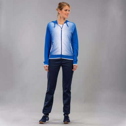 Спортивная кофта Joma SUPERNOVA 900891.702 женская цвет: голубой/белый