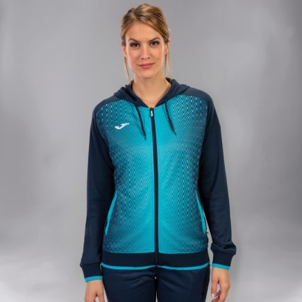 Спортивна кофта Joma SUPERNOVA 900891.342 жіноча колір: темно-синій/блакитний