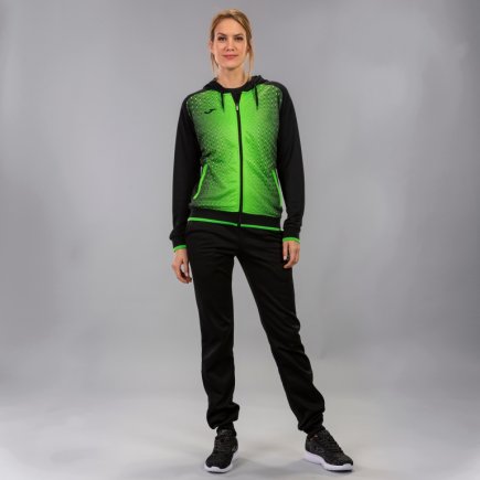Спортивна кофта Joma SUPERNOVA 900891.117 жіноча колір: чорний/зелений