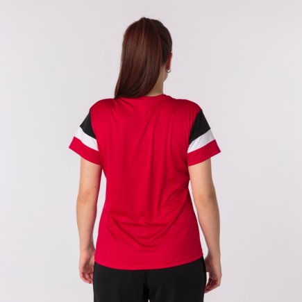 Футболка жіноча Joma CREW IV WOMAN 901039.601 колір: червоний/чорний/білий