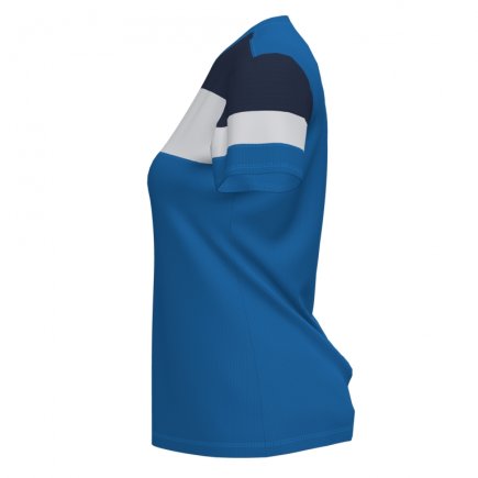 Футболка женская Joma CREW IV WOMAN 901039.703 цвет: голубой/темно-синий/белый