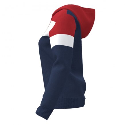 Толстовка женская Joma CREW IV WOMAN 901041.336 цвет: темно-синий/красный/белый