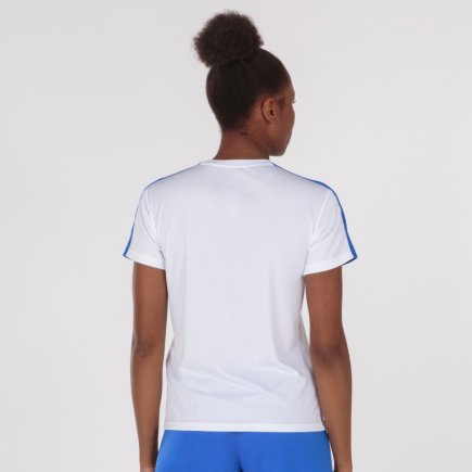 Футболка игровая Joma ACADEMY III 901141.207 женская цвет: белый/синий