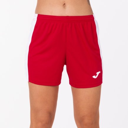 Шорты игровые Joma ACADEMY III 901142.602 женские цвет: красный/белый