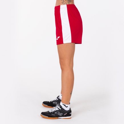 Шорты игровые Joma ACADEMY III 901142.602 женские цвет: красный/белый