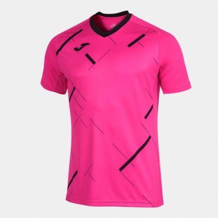 Футболка ігрова Joma TIGER III 101903.031 колір: рожевий/чорний