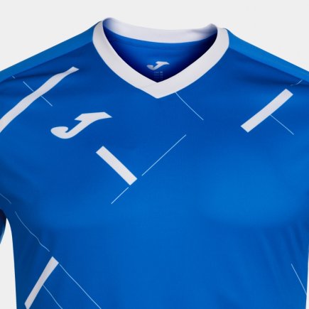Футболка игровая Joma TIGER III 101903.702 цвет: голубой/белый