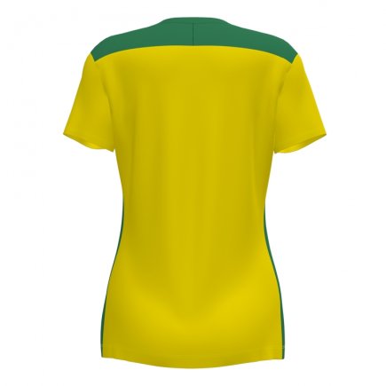 Футболка ігрова Joma CHAMPIONSHIP VI 901265.904 жіноча колір: жовтий/зелений