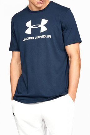Футболка Under Armour SPORTSTYLE LOGO SS-NVY 1329590-408