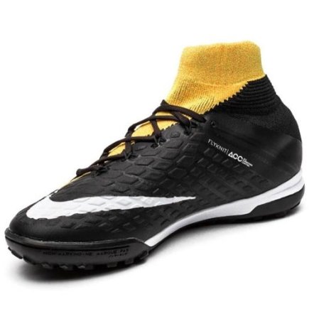 Сороконожки Nike JR HypervenomX PROXIMO II DF TF 852601-801 цвет: желтый/черный