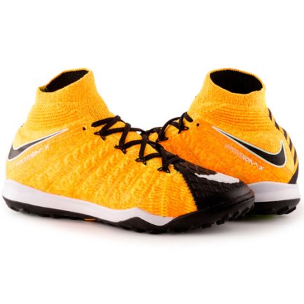Сороконожки Nike JR HypervenomX PROXIMO II DF TF 852601-801 цвет: желтый/черный