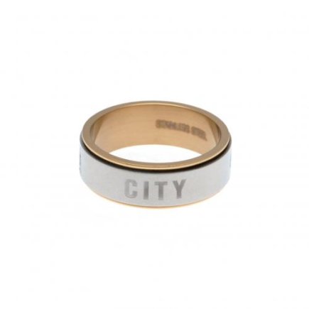 Кольцо Manchester City F.C. Bi Colour Spinner Ring Medium