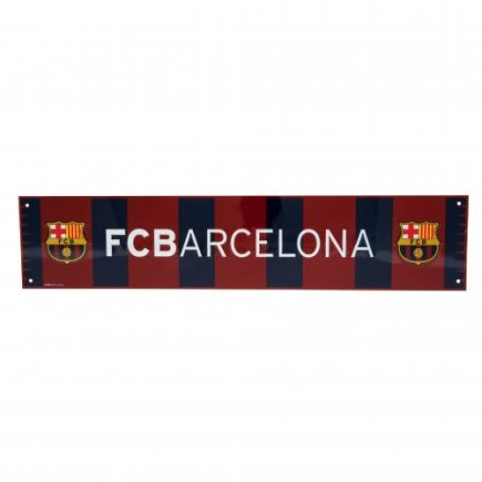Табличка в форме шарфа Барселона