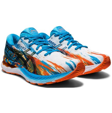 Кросівки Asics GEL-NIMBUS 23 1011B153-400 колір: голуб/білий/помаранчевий