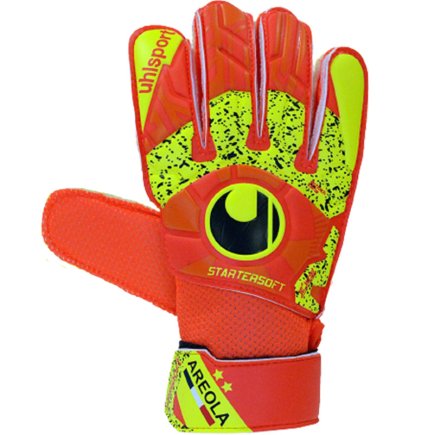Воротарські рукавиці UHLSPORT DYNAMIC IMPULSE STARTER SOFT AREOLA 1011183012020 дитячі колір: помаранчевий/жовтий