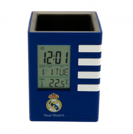 Годинник-підставка для ручок Реал Мадрид