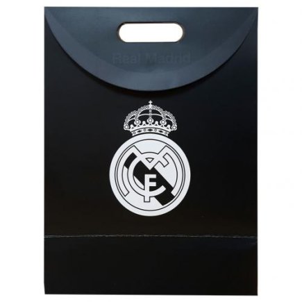 Пакет паперовий подарунковий Реал Мадрид середній
