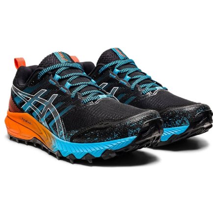 Кроссовки ASICS GEL-Trabuco 9 1011B030-002 цвет: черный/синий/оранжевый