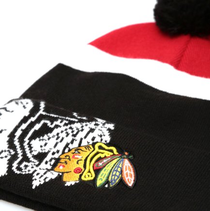 Шапка 47 Brand MOKEMA CHICAGO BLACKHAWKS H-MKEMA04ACE-BK