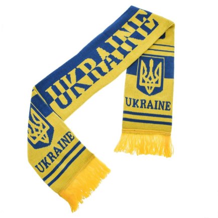 Шарф зимовий для уболівальників двосторонній UKRAINE FB-6031