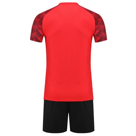 Футбольна форма Europaw Classic light 028 колір: красна/чорна