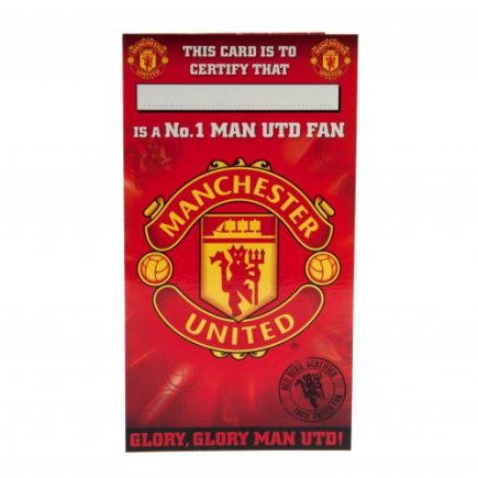 Поздравительная открытка Манчестер Юнайтед