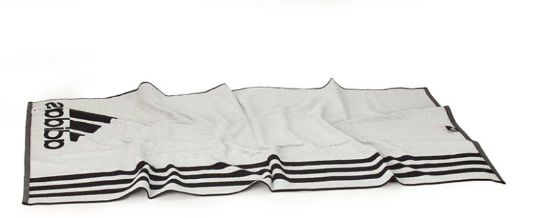 Полотенце Adidas TOWEL L AB8008 цвет: черный/белый