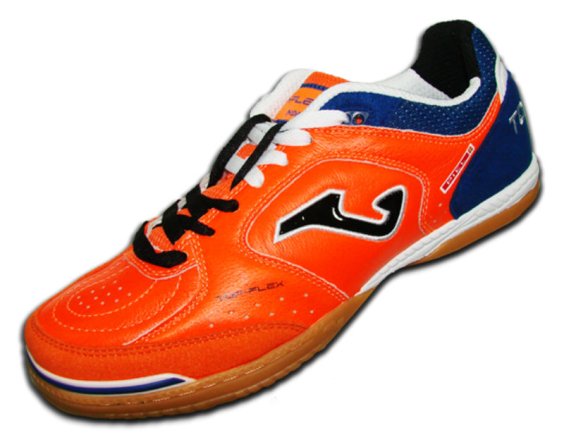 Обувь для зала (футзалки) Joma TOP FLEX 608 TOPS.608.PS цвет: оранжевый/темно-синий (официальная гарантия)