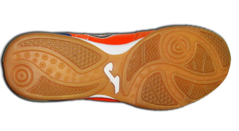 Обувь для зала (футзалки) Joma TOP FLEX 608 TOPS.608.PS цвет: оранжевый/темно-синий (официальная гарантия)