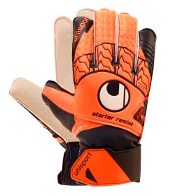 Вратарские перчатки Uhlsport STARTER RESIST 101107901 цвет: черный/оранжевый